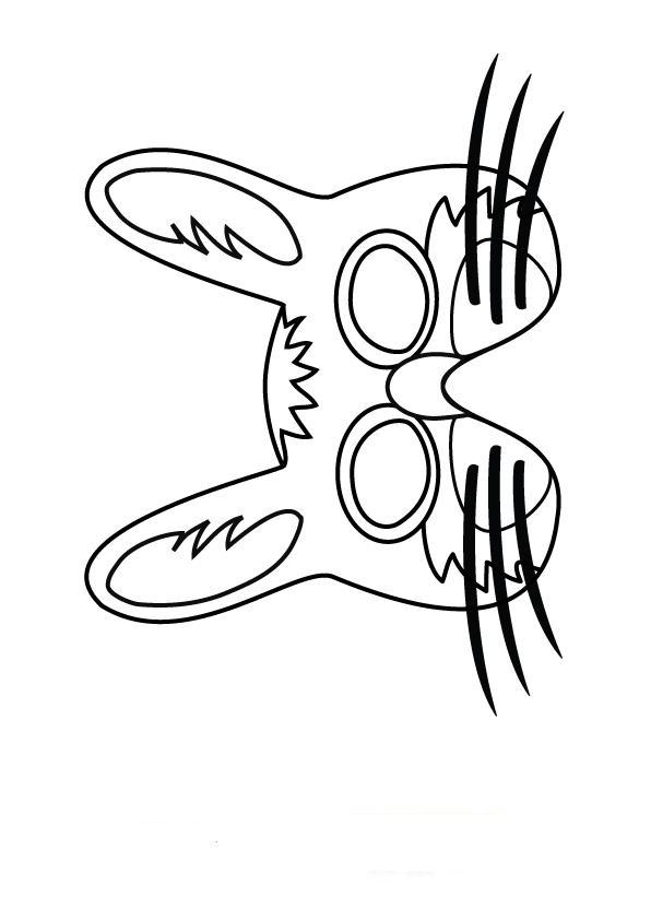 Kolorowanka Do Druku 7 - Zając z Dużymi Uszami kolorowanka do druku